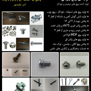 تولید کننده انواع پیچ و مهره