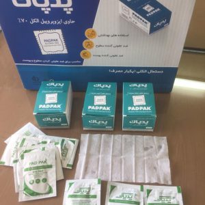 دستمال الکلی سایز بزرگ 10-16 ضد عفونی کننده دست و صورت