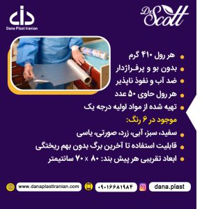 فروش ویژه پیشبند رولی آنتی باکتریال