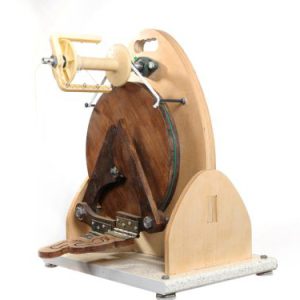 چرخ پشم ریسی خانگی پدالی دولاتاب پشم و الیاف (فرش؛گلیم و گبه ..)