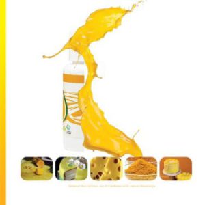 شیرینی آردی با رنگ خوراکی و طبیعی کورکومین